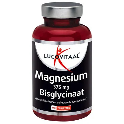 Lucovitaal Magnesium 375mg bisglycinaat 90tabletten NUT 472/379
